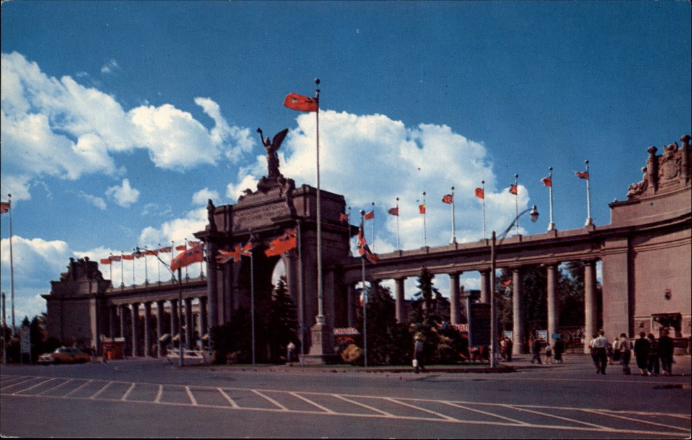 Princes Gates Canadian National Exhibition Toronto Ontario vintage postcard s935