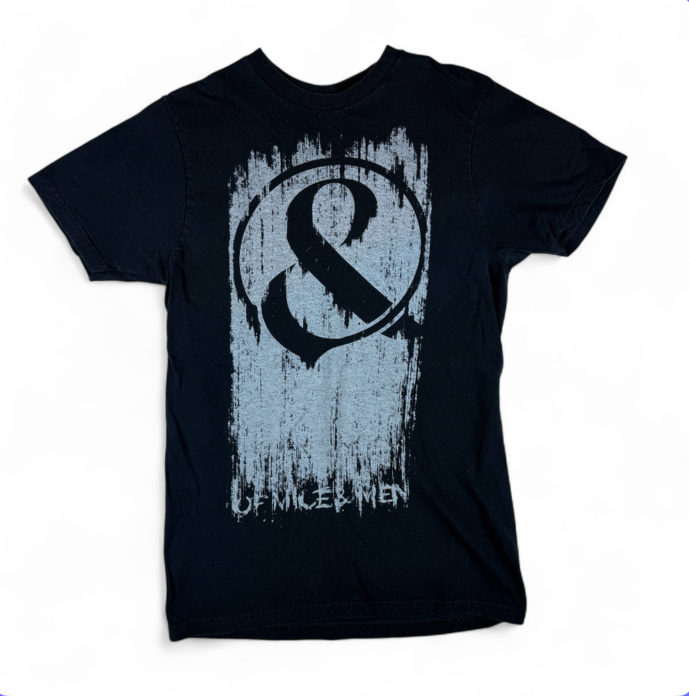 OF MICE AND MEN Ampersanarchy Men's Black Size M Medium Black Graphic T Shirt