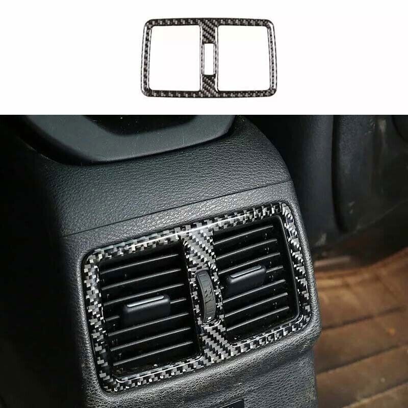 2016-2019 Rear Seat Air Outlet Vent Frame Cover Real Carbon Fiber For BMW X1 F48