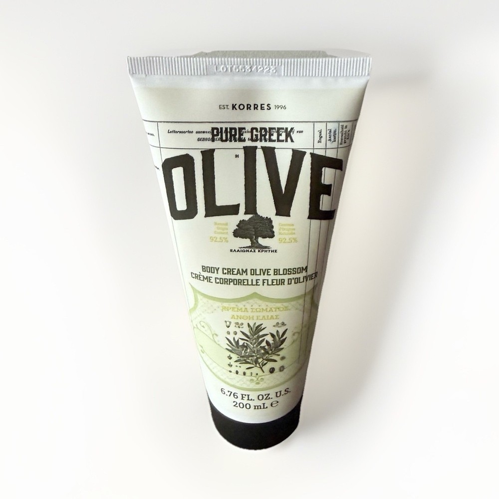 KORRES Pure Greek Olive Body Cream Olive Blossom Moisturizer 200ml 6.76 fl oz