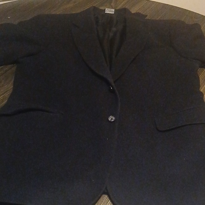 Jos. A. Bank Wool Tweed Black Notch Lapel Single-Breasted Men's Blazer