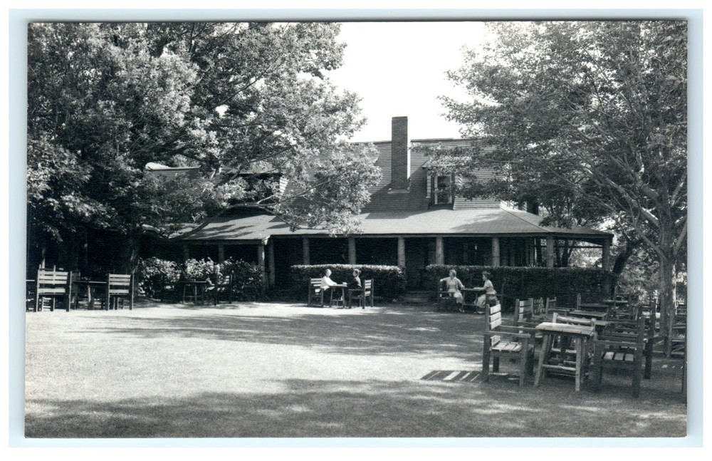 Vintage Jordan Pond House Postcard Acadia National Park Maine-image