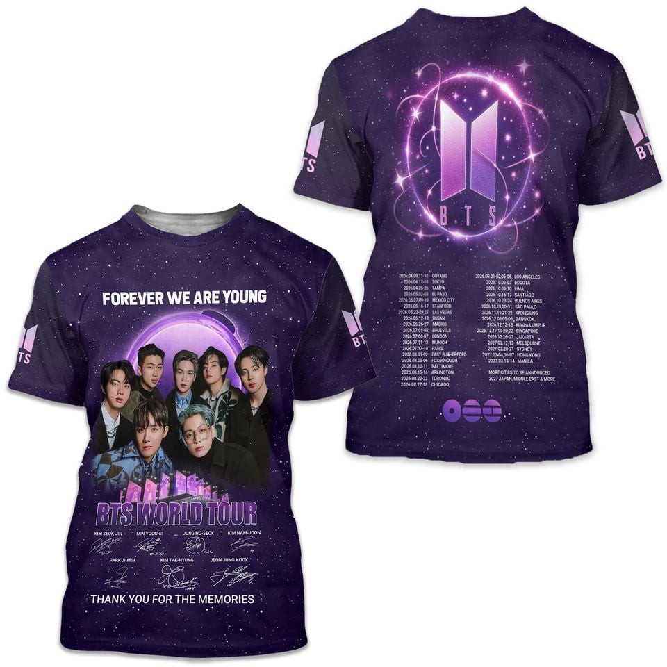 BTS World Tour 2026 3D T-Shirt