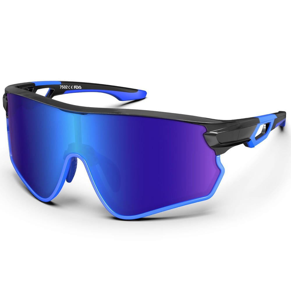 Polarized Sports Sunglasses for Men Women Youth Baseball Fishing Cycling Runn...