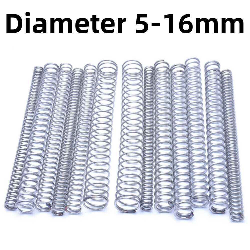 5-16mm Galvanized Steel Compression Springs 0.6-1mm Wire