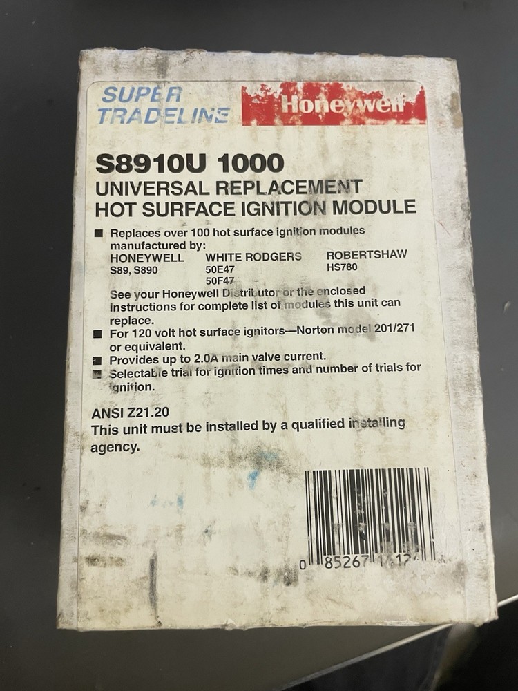 NEW OEM Honeywell S8910U1000 Universal Replacement Hot Surface Ignition Module