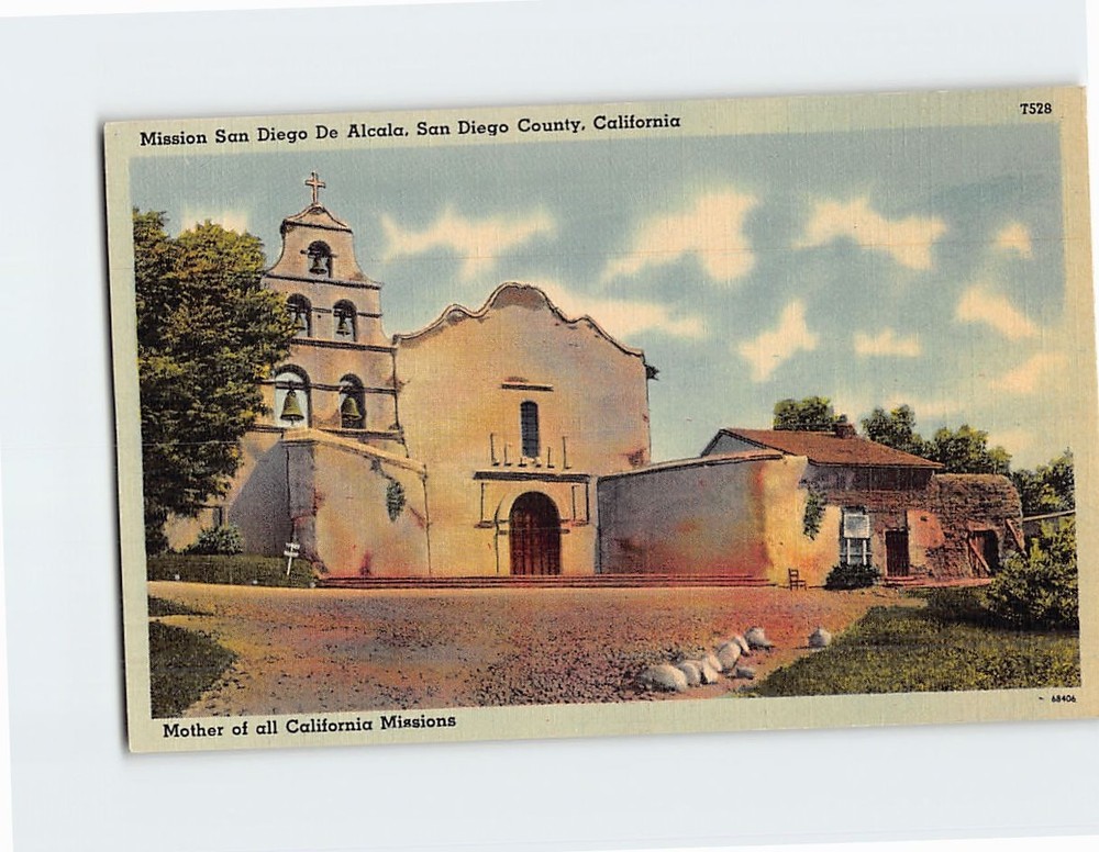 Postcard Mission San Diego De Alcala San Diego California USA