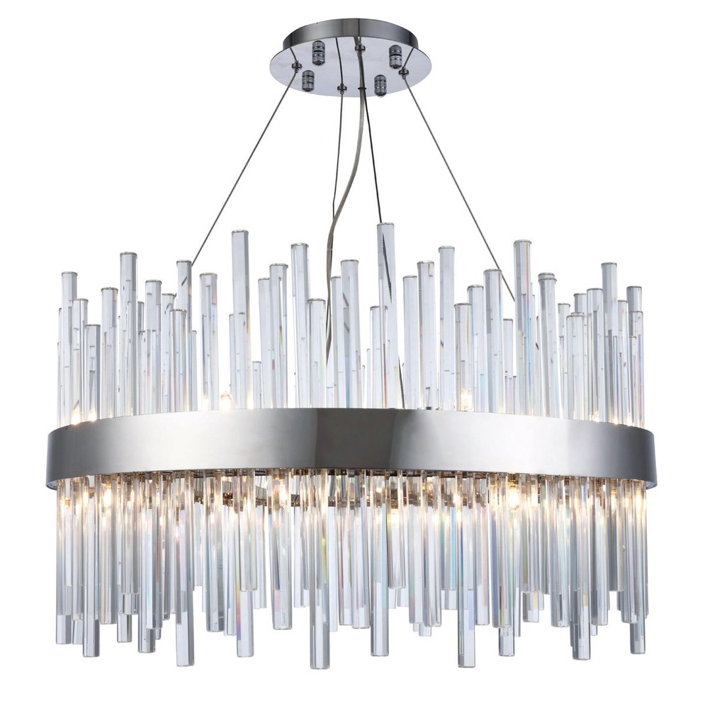 Elegant Chrome Dallas Chandelier 3000D25C Modern Lighting