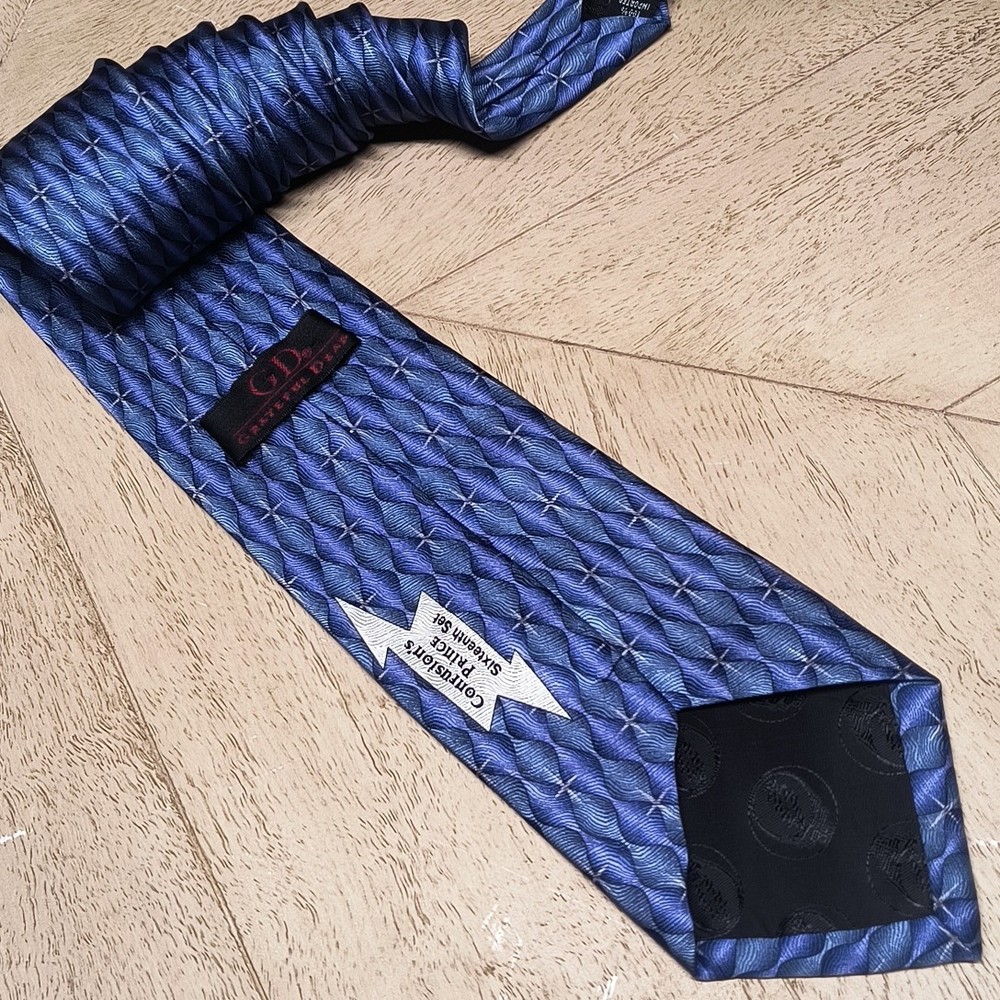 Grateful Dead Purple Geometric Silk Neck Tie Confusion's Prince Sixteenth Set