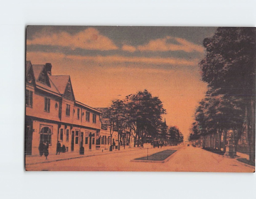 Postcard Clifton Avenue Looking North From Main Street Lakewood New Jersey USA