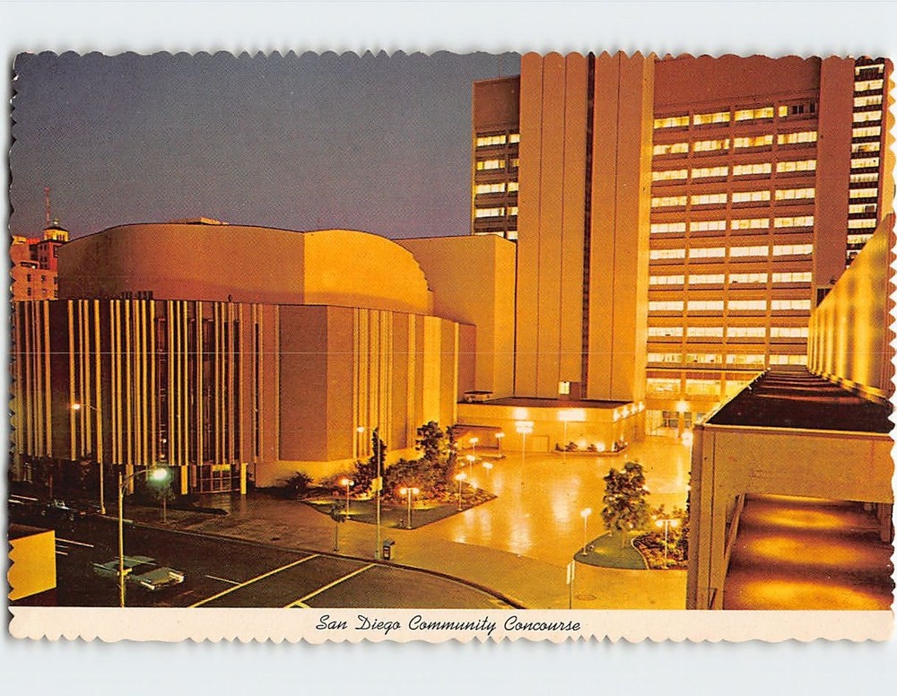 Postcard San Diego Community Concourse San Diego California USA