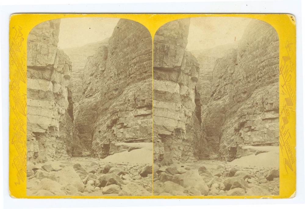 D0981~ POWELL SURVEY c.1870s Canyon Western Stereoview
