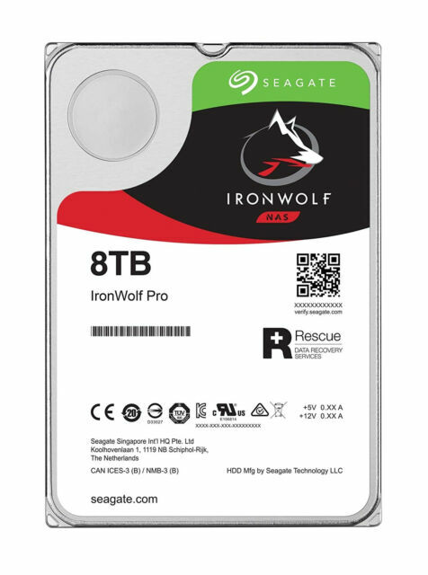 Seagate IronWolf (7200RPM, 3.5-inch, 256MB Cache) 8TB Internal Hard Drive - ST8000VN004