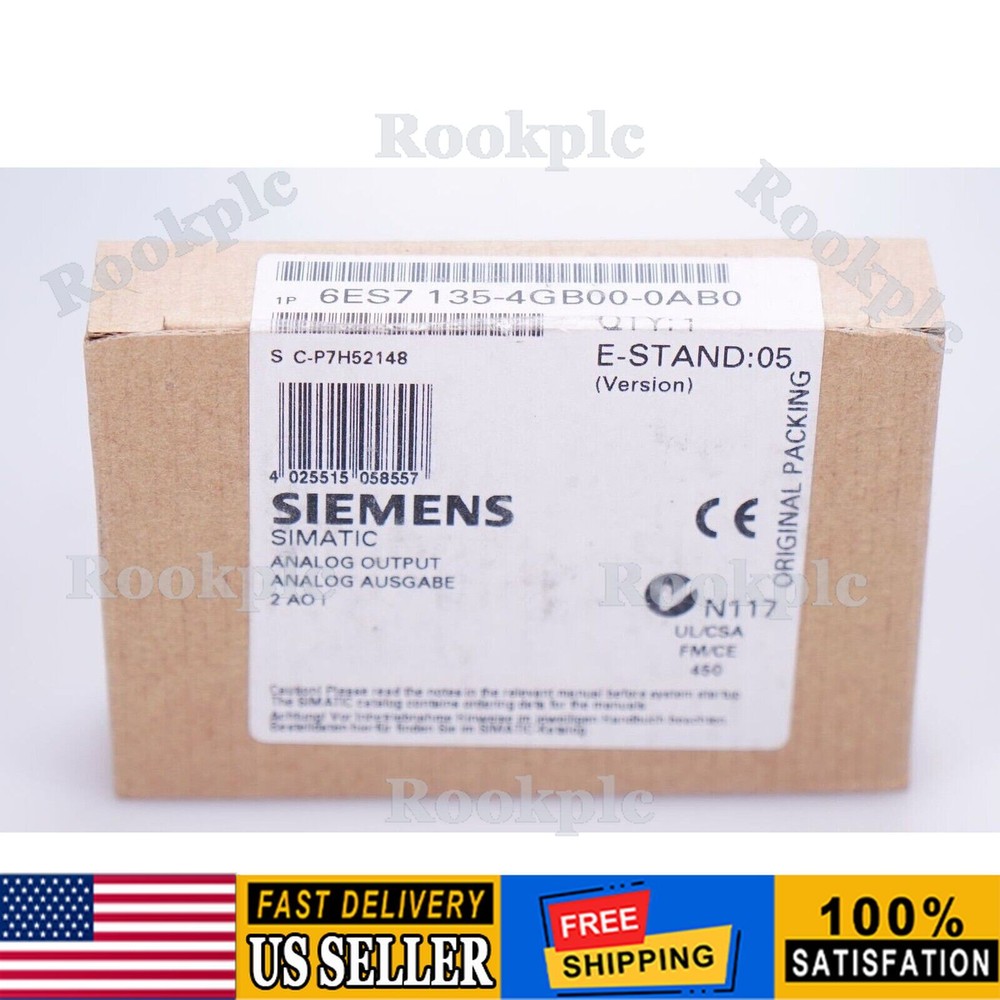 New Siemens 6ES7135-4GB00-0AB0 ELECTRONIC MODULE FOR ET 200S 6ES7 135-4GB00-0AB0