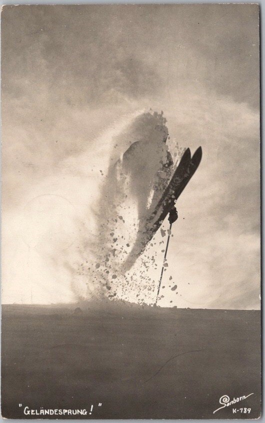 Vintage COLORADO Skiing RPPC Postcard 