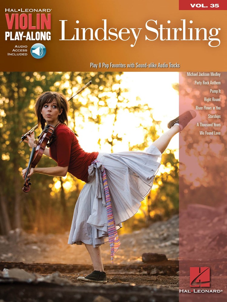 Lindsey Stirling Violin Play-Along Vol 35 Fiddle Sheet Music Book & Online Audio