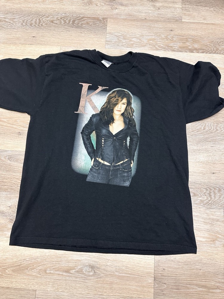 Vintage 2004 Kelly Clarkson Independent Tour T-Shirt Size XL Retro 34D Design