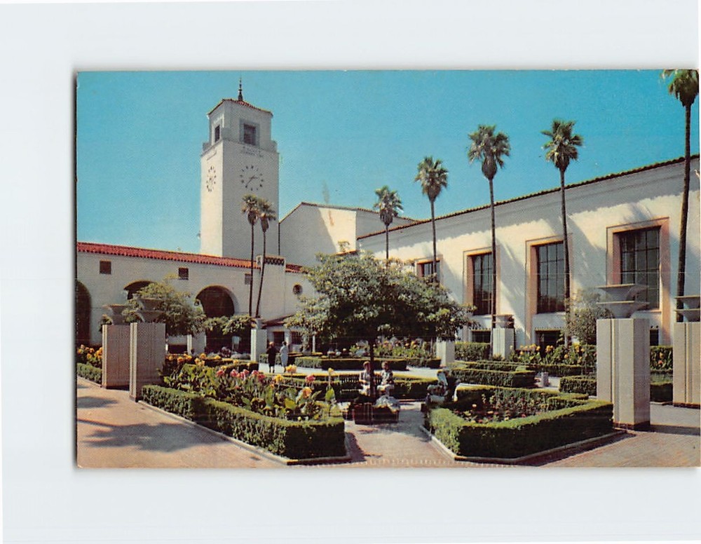Postcard South Patio Union Station Los Angeles California USA