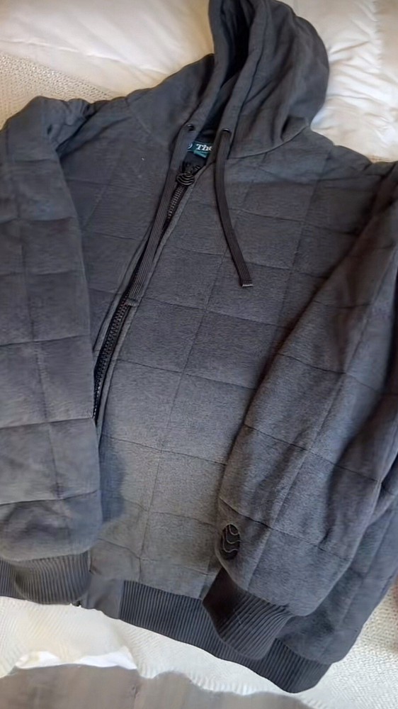 Thera 10 Pound Weighted Therahoodie Black Hoodie Size Large UNISEX