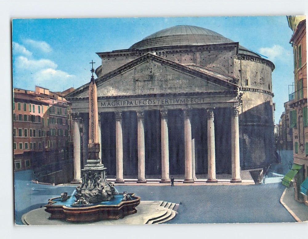Postcard The Pantheon Rome Italy