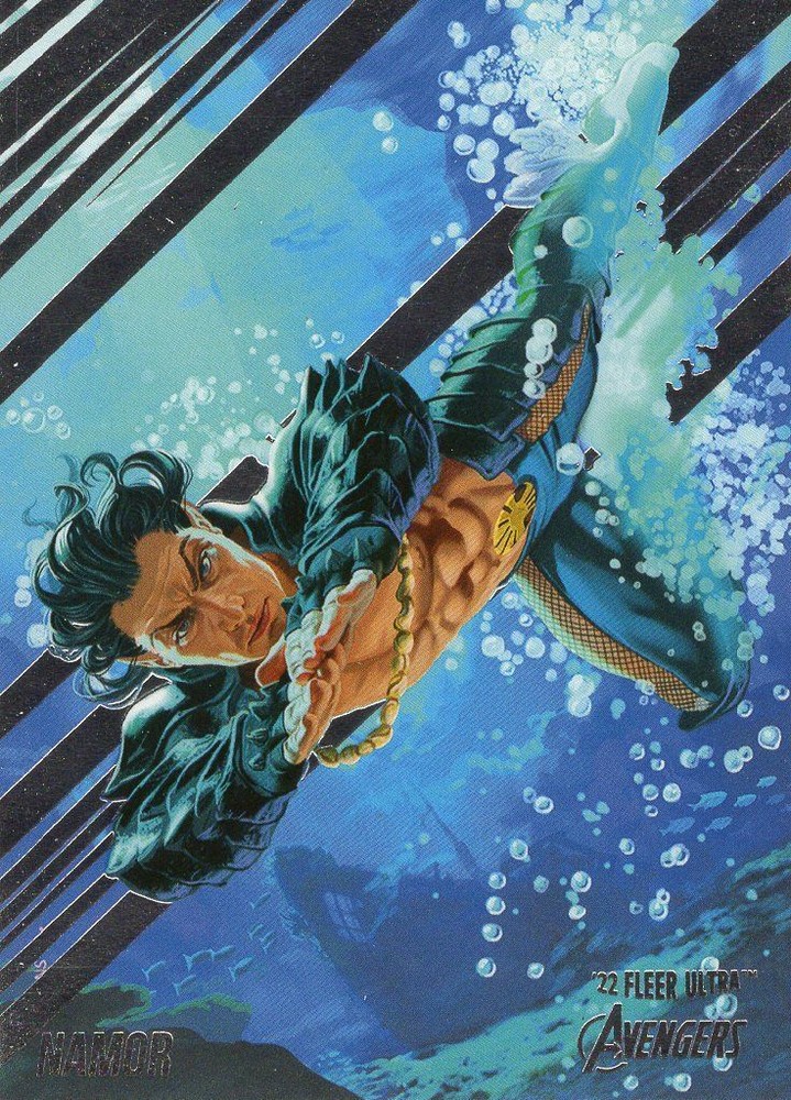 Marvel Fleer Ultra Avengers 2022 Base Card #50 Namor