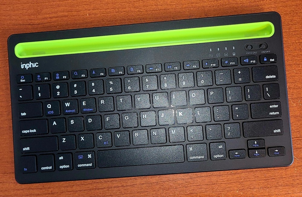 Inphic V760B Portable Tablet Keyboard Open Box Black New