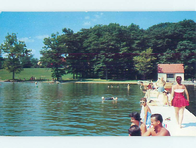 Unused Pre-1980 PARK SCENE Angola Indiana IN  hk5830