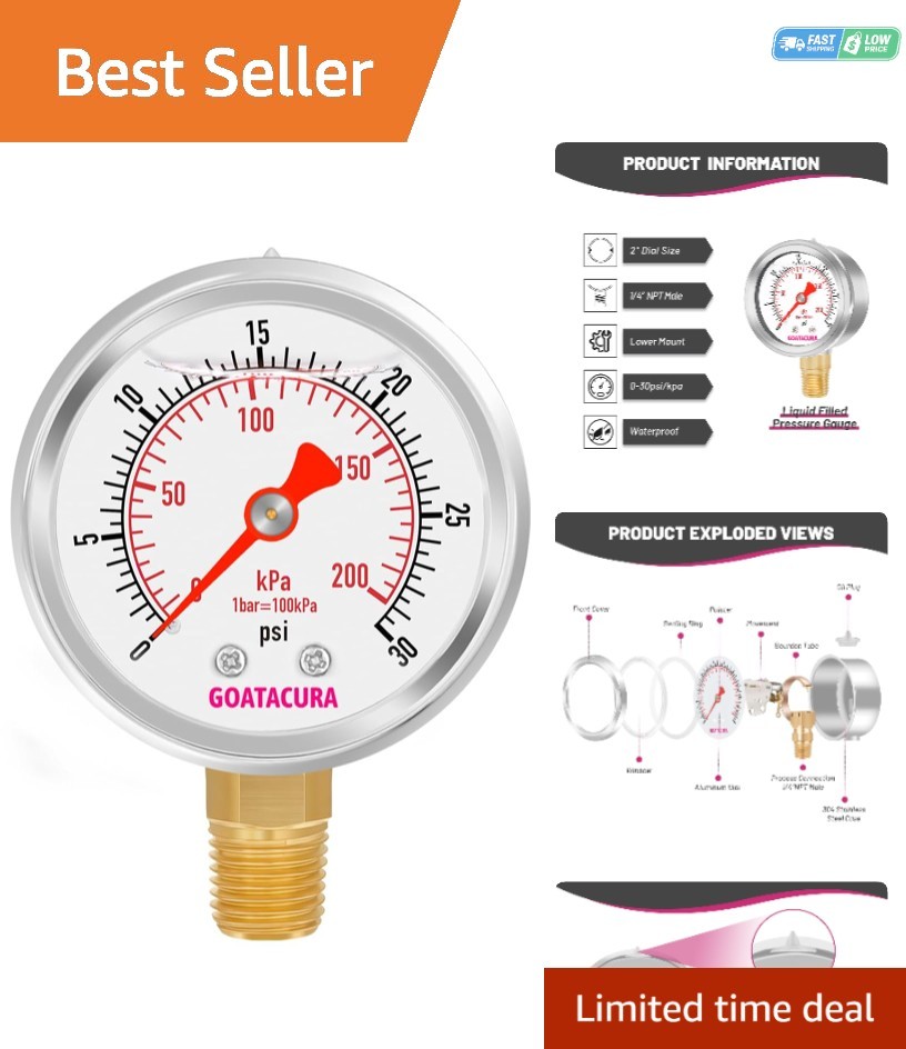 High Precision Glycerin Pressure Gauge - 2