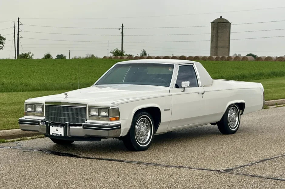 1983 Cadillac Fleetwood Brougham Flower Car Luxury Poster 24x36 Inch