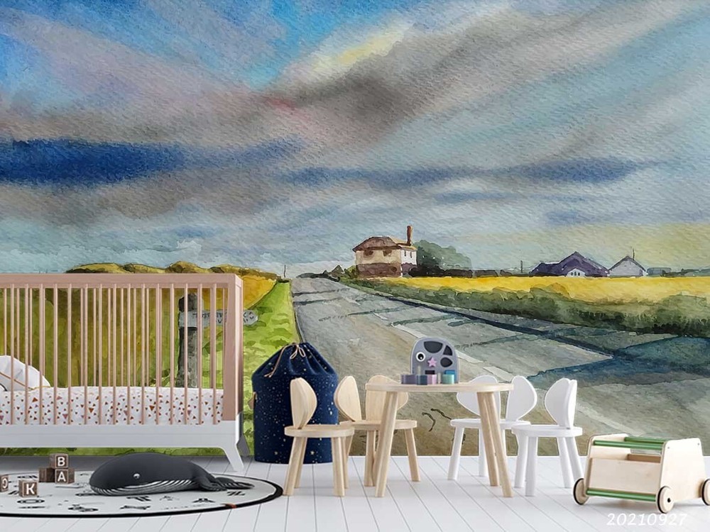 3D Landscape Oil Painting Wall Murals Wallpaper Murals Wall Sticker