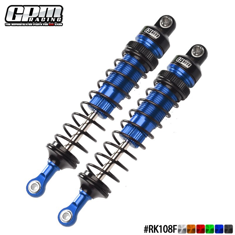 GPM Alloy Front Adjust Spring Dampers 108mm LOSI 1/10 Rock Rey Gorgon Mega QUAKE