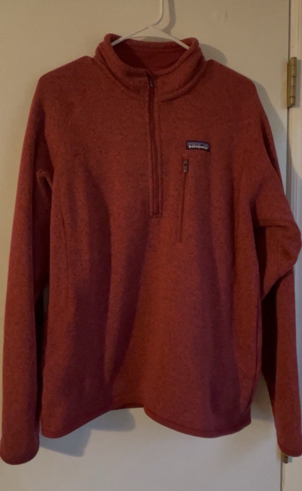 Patagonia Better Sweater 1/4 Zip Fleece Jacket Mens Medium Red