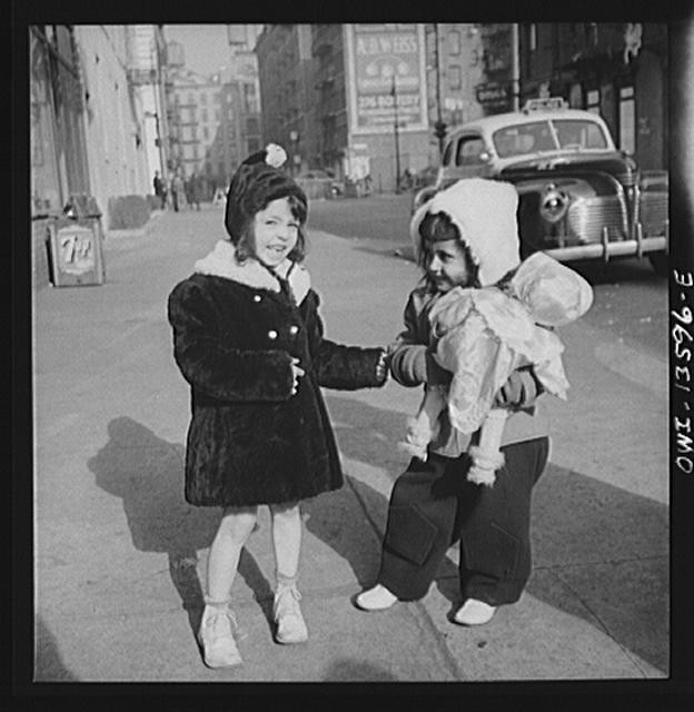 Photo:New York, New York. Child on Mott Street on Sunday]