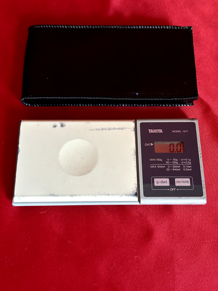 Tanita Model 1477 Digital Jewelry Postal Scale w/ Soft Case & New Batteries