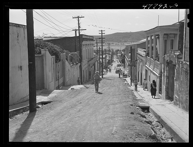 Photo:Tijuana Baja California Mexico 1930s Street Scene Hilltop View