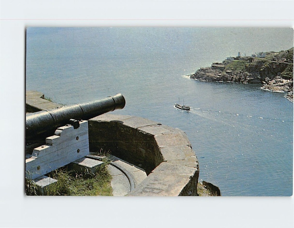 Postcard Fort Amherst View from Queen's Battery St. John's Newfoundland Canada