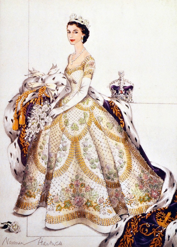 Decoration poster.Interior design Art.Retro fashion.Queen dress.6328