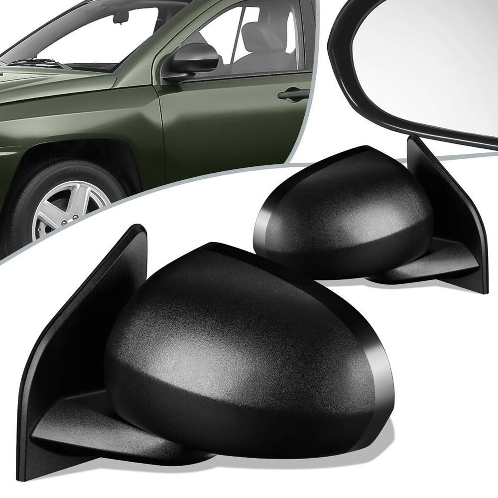 07-17 Jeep Compass Manual Side View Mirror Set CH1320266 CH1321266