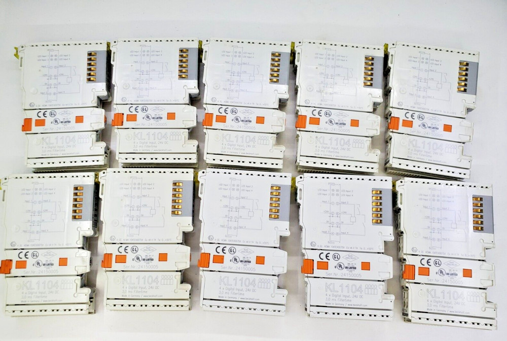 5PCS BECKHOFF KL1104 | Bus Terminal, 4-channel digital input, 24 V DC, 3 ms