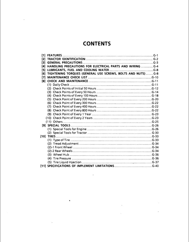 Kubota B1700 B2100 B2400 Service Repair Manual, Workshop Manual