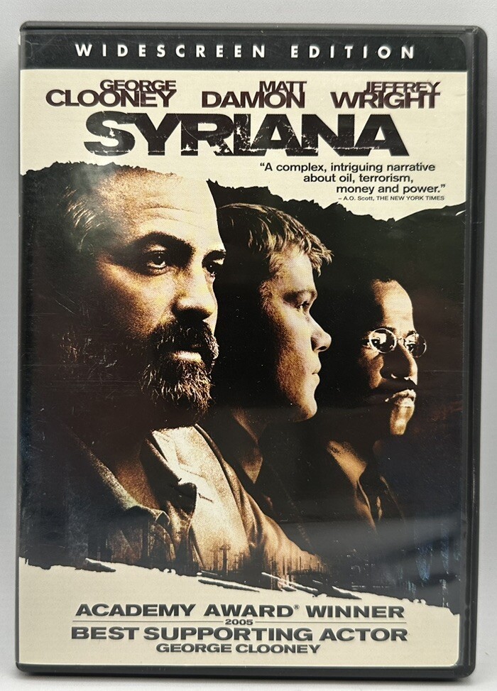 Syriana DVD George Clooney Matt Damon Jeffrey Wright Free Shipping 2006