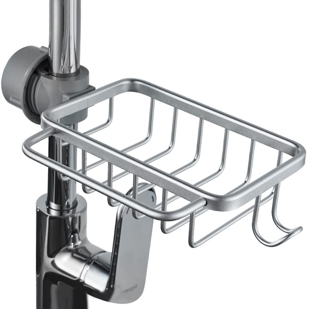 Over-the-Faucet Sink Caddy Sponge Holder Kitchen Organizer