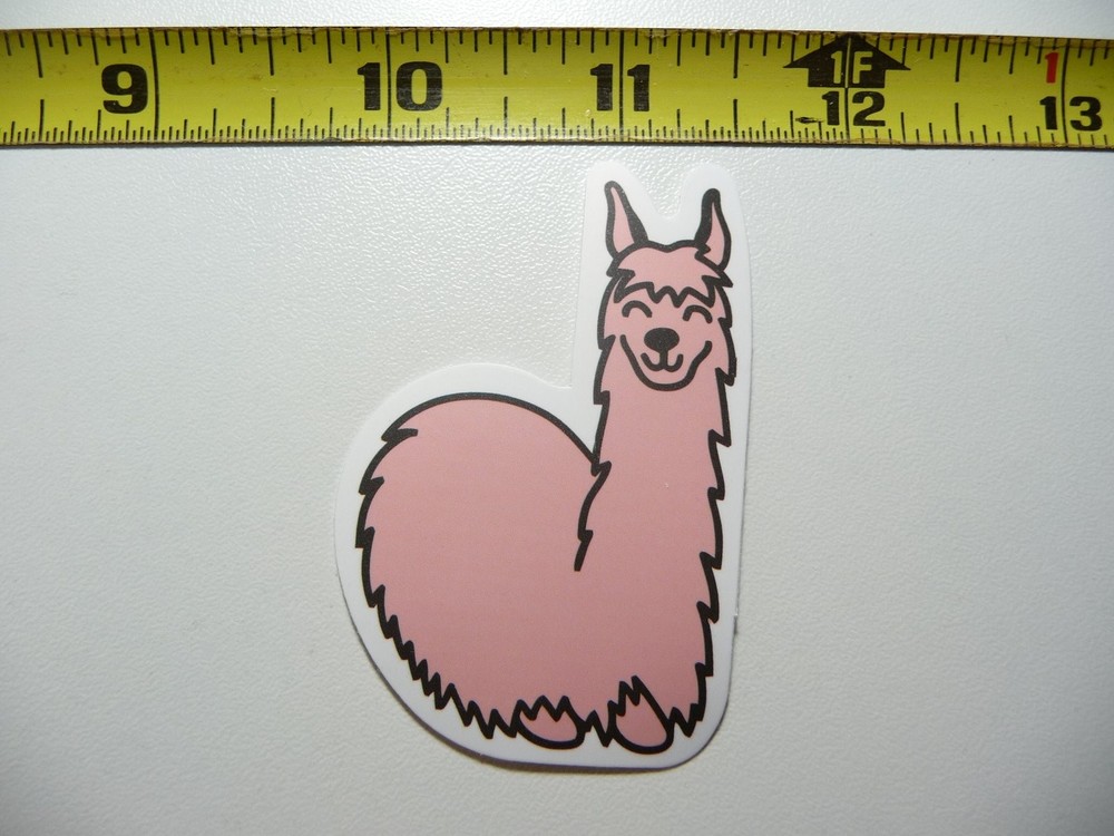Resting Llama Vinyl Decal Sticker for Off Trail Farm Pet Lovers