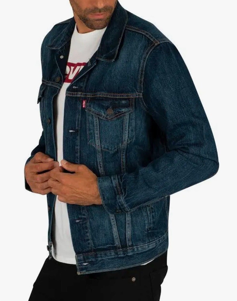 LEVI'S MEN'S TRUCKER JACKET, MIDWASH BLUE *CHOOSE SIZE, (XS,  XL,  XXL,  4XL)