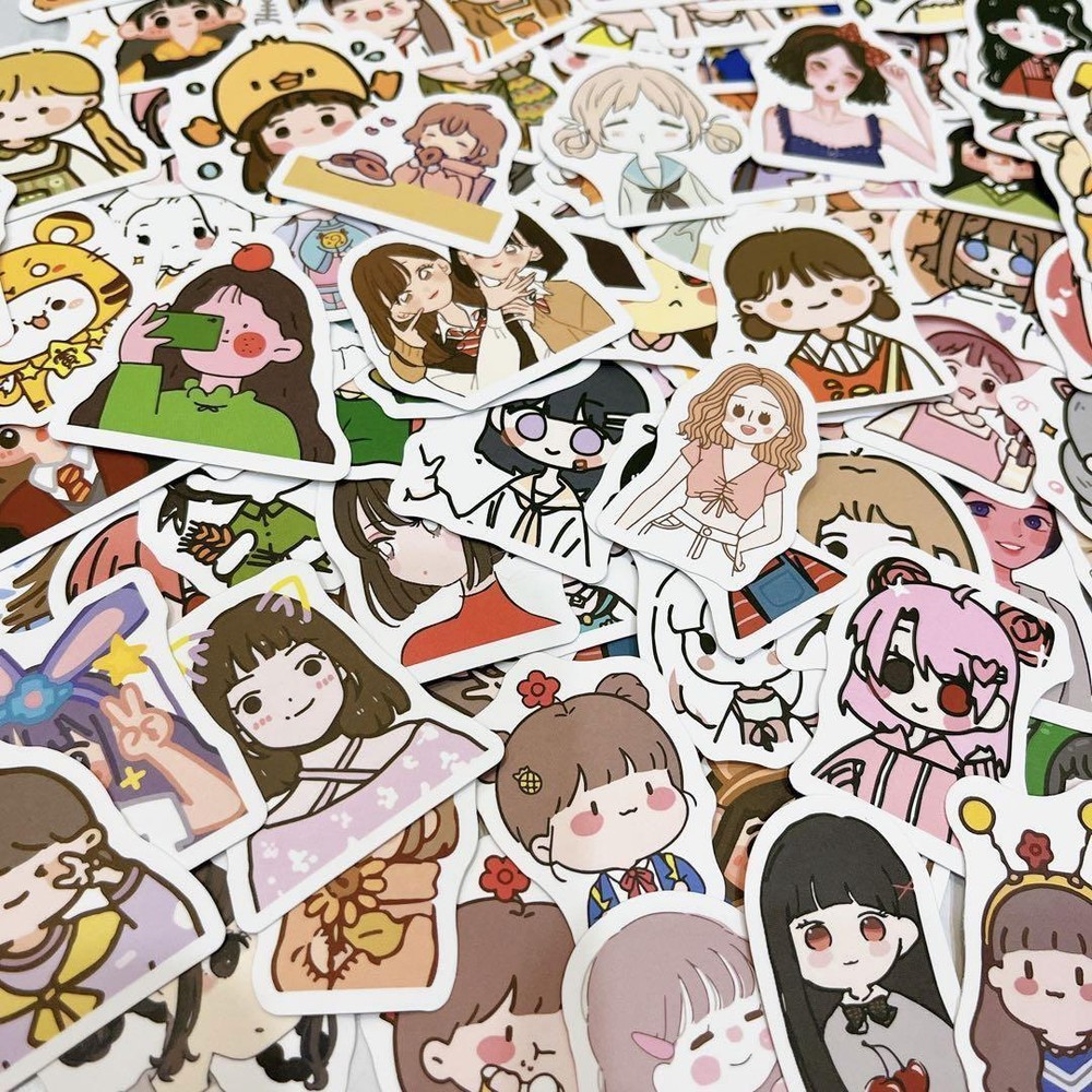 Sticker Set Girls Cute Stylish Seals Waterproof Rewards Lots
