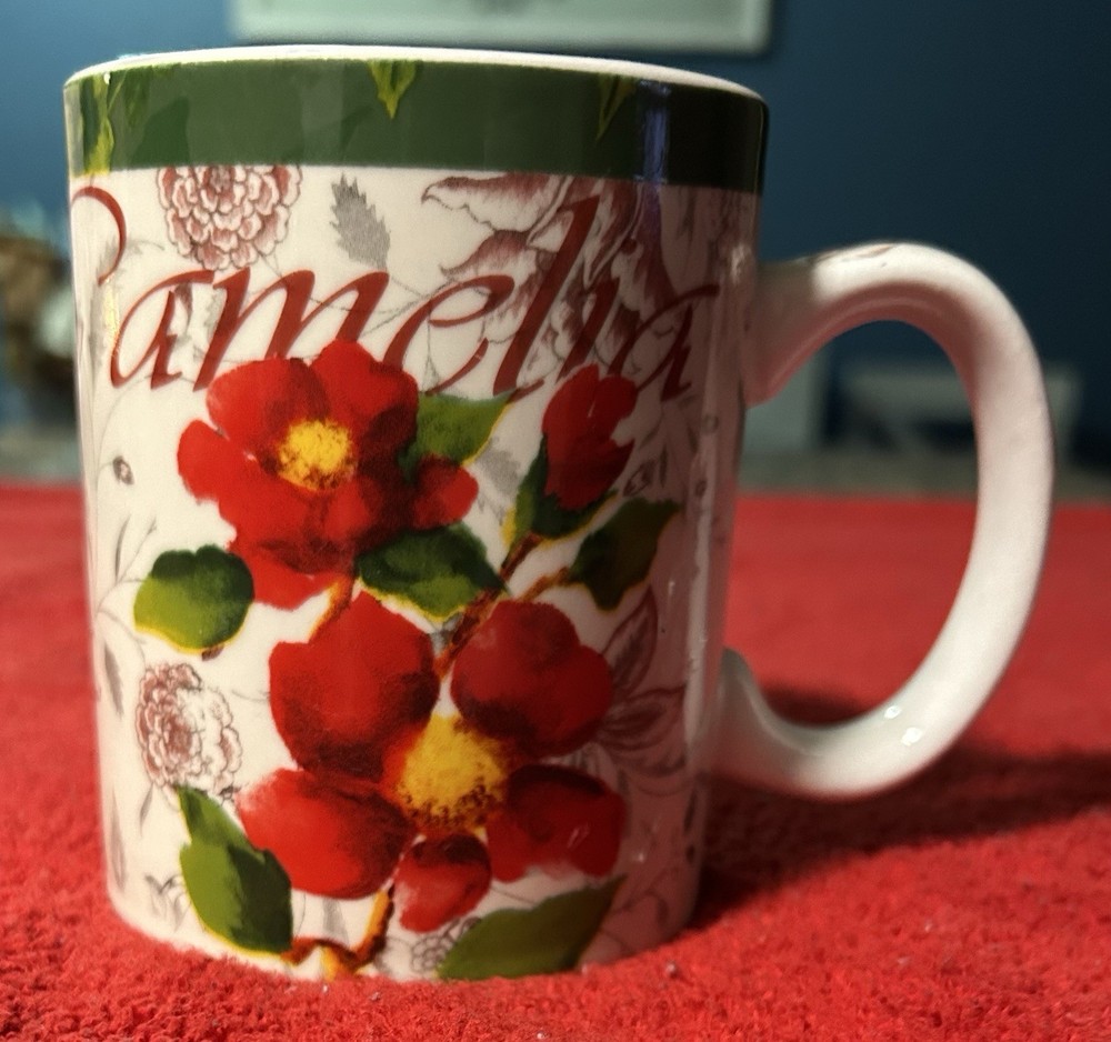 Certified International Camellia Floral Coffee Mug Dishwasher & Microwave Safe