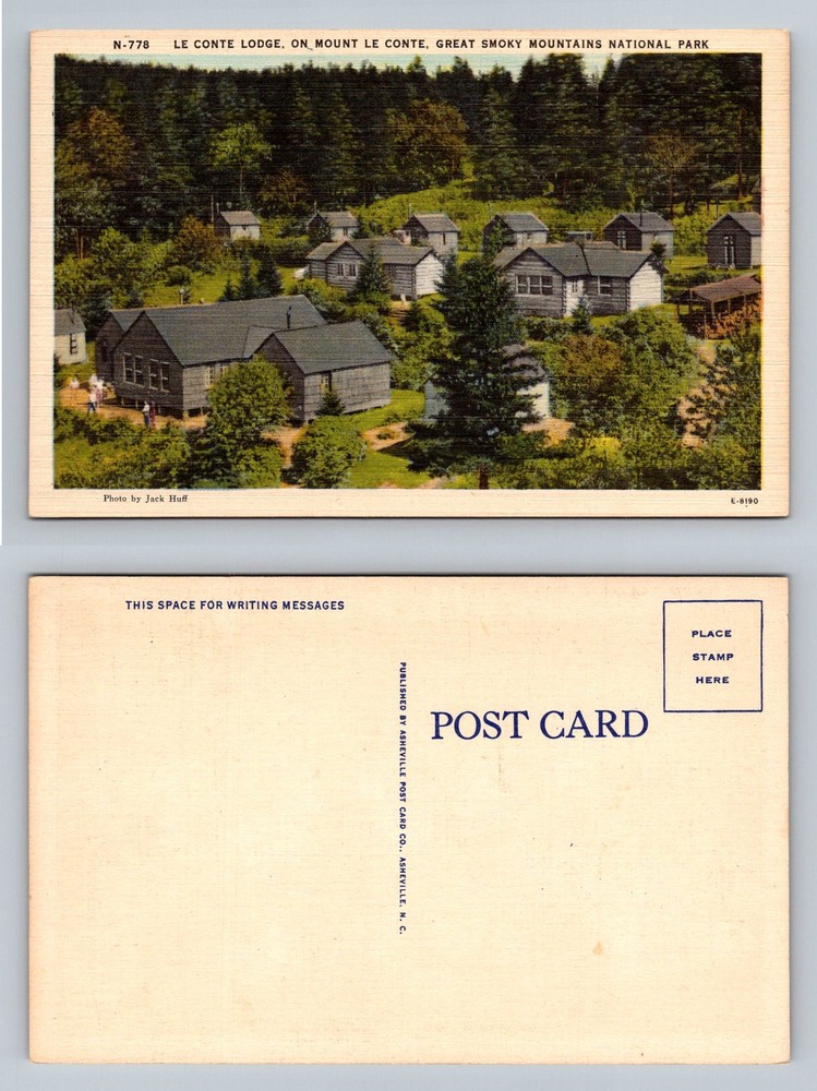 Gatlinburg, TN-Tennessee, Le Conte Lodge Smoky Mountains Cabins Vintage Postcard