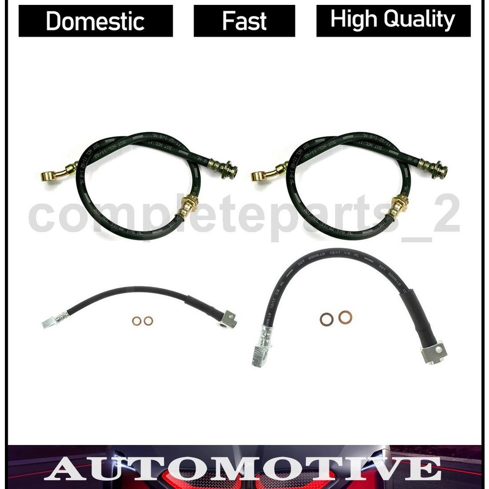 4 Front Rear Brake Hose Line Fits Chevrolet SSR 5.3L 6.0L