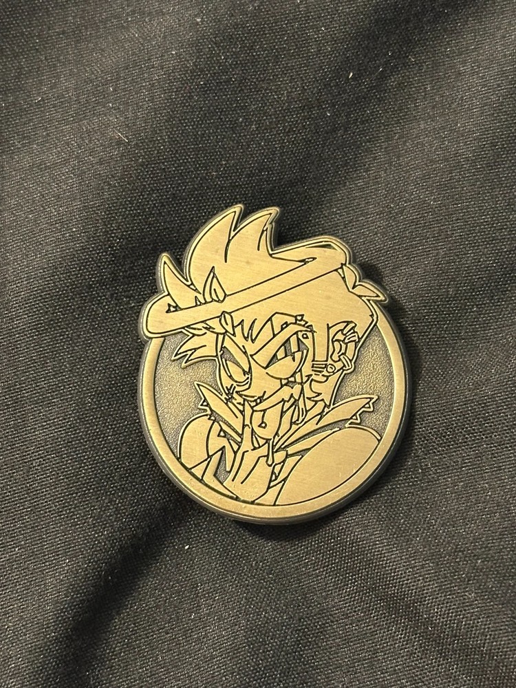 Fanmade Hazbin Hotel Adam Copper Coin Enamel Pin