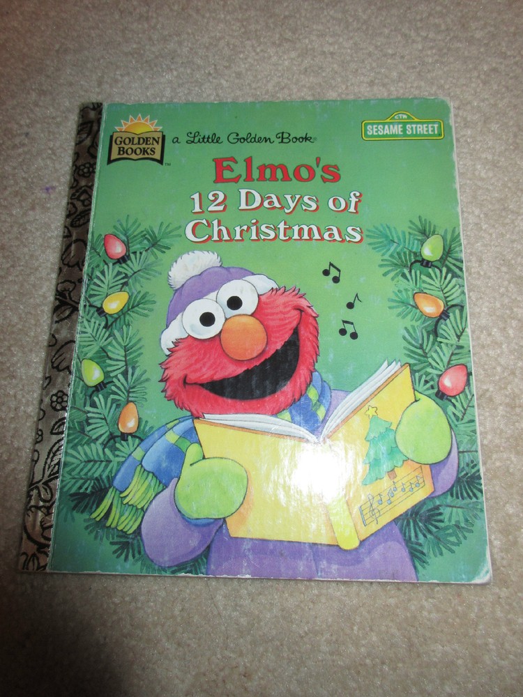 LITTLE GOLDEN BOOK - Elmo's 12 Days of Christmas - Sesame Street